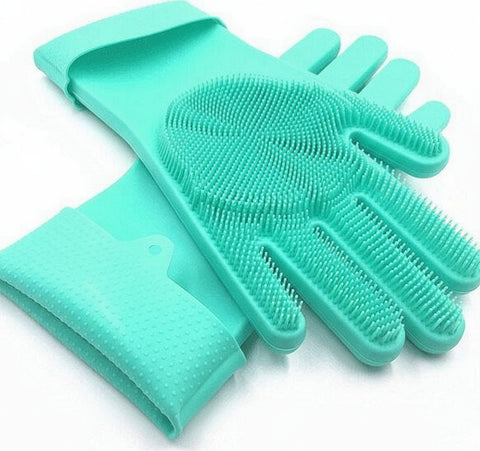 Silicone Dish Washing Gloves - Multi-Purpose Cleaning Gloves