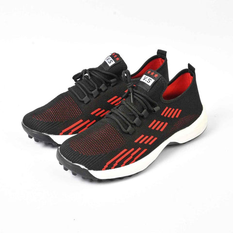 Black Camel Gripper Sports Shoes, Red