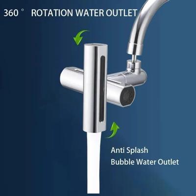 Silver Tap Faucet Extender - 1 Pc for Stylish Kitchen Functionality