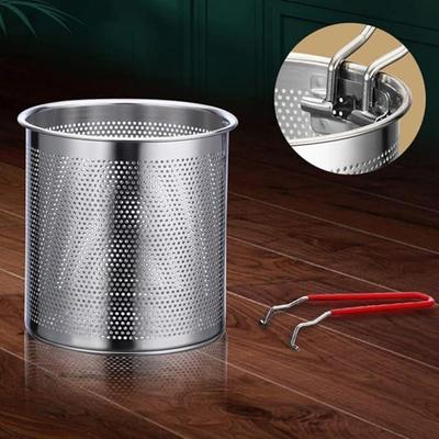 5 Pcs Stainless Steel Strainer Pot Set - Easy To Clean And Hang