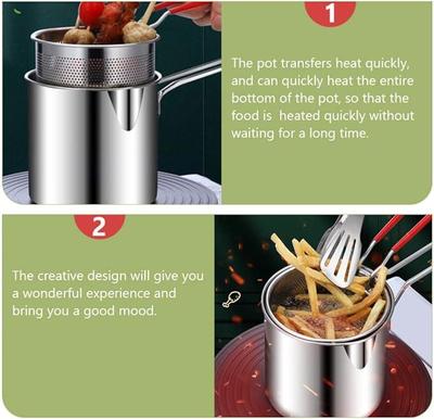 5 Pcs Stainless Steel Strainer Pot Set - Easy To Clean And Hang