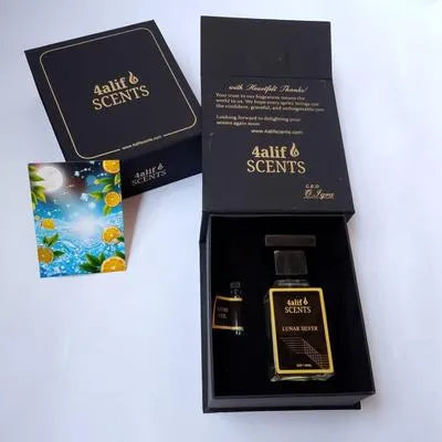 Lunar Silver Fresh, Long Lasting Perfume for Men | 4alif Scents - 50ml