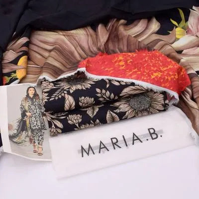 3 Pcs Women's Unstitched Printed Suit - Khaddar