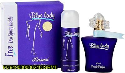 2 Pcs Long Lasting Women's Perfume Set, Blue Lady